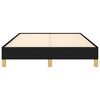 vidaXL Estructura de cama sin colch&oacute;n tela negro 120x190 cm