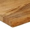 vidaXL Tablero de mesa borde natural madera maciza mango 70x20x3,8 cm