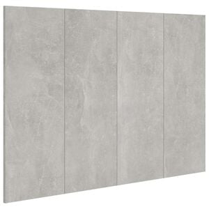 vidaXL Cabecero de cama madera contrachapada gris 120x1,5x80 cm