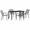 vidaXL Conjunto de Comedor de Jard&iacute;n 5 uds. Antracita