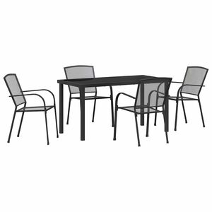 vidaXL Conjunto de Comedor de Jard&iacute;n 5 uds. Antracita