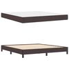 vidaXL Cama tipo Box Spring Marrón Oscuro 180 x 200 cm tela