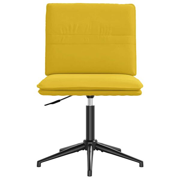 vidaXL Silla de comedor terciopelo amarillo