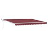 vidaXL Toldo retr&aacute;ctil autom&aacute;tico con luces LED burdeos 400x300 cm