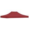 vidaXL Techo de carpa para celebraciones burdeos 4,5x3 m 270 g/m&sup2;