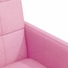 vidaXL Sillas de Comedor con Ruedas 2 pcs Rosa 58 x 65 x 94 cm tela