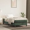 vidaXL Estructura de cama con somier terciopelo verde oscuro 90x200cm