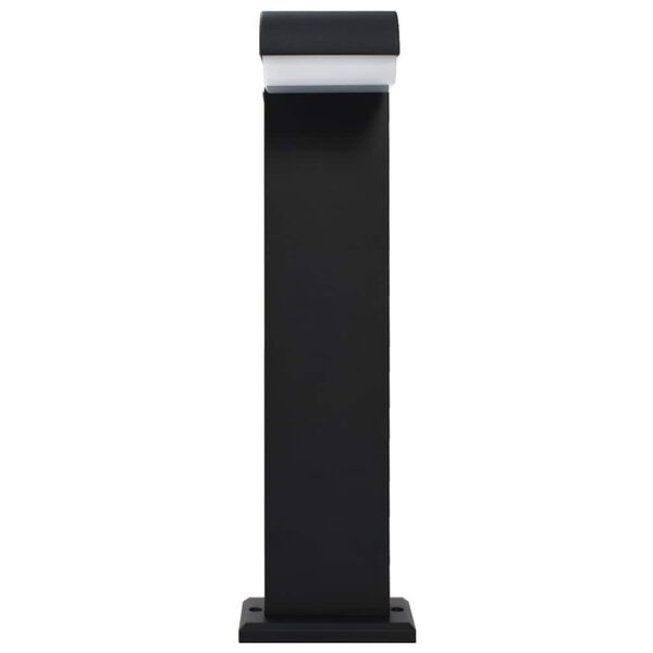 vidaXL L&aacute;mpara LED de pared para jard&iacute;n ovalada negra 9 W