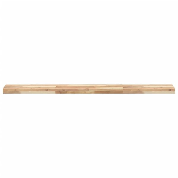 vidaXL Estantes flotantes 2 uds madera acacia sin tratar 120x20x4 cm