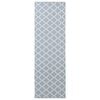vidaXL Pasillo de alfombra ORIZ 1150 gsm Gris y blanco
