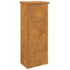 vidaXL Caja de entrega de paquetes Oxidado 44,5 x 29 x 110,5 cm