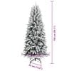 vidaXL Árbol de Navidad artificial con 150 LED 63 x 63 x 150 cm