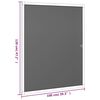 vidaXL Mosquitera para ventanas gris antracita 100x120 cm