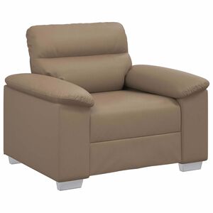 vidaXL Sill&oacute;n cuero sint&eacute;tico color capuchino 100x81x84 cm
