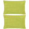 vidaXL Cojines de terciopelo 40x60 cm verde 2 unidades