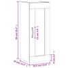 vidaXL Armario de pared madera de ingenier&iacute;a gris Sonoma 34,5x34x90 cm