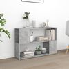vidaXL Librería de madera contrachapada gris hormigón 100x24x63 cm