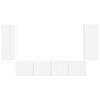 vidaXL Conjunto de mueble para TV de pared 4 pcs Madera de ingenier&iacute;a