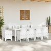 vidaXL Conjunto de Comedor de Jard&iacute;n 11 pcs Blanco Polipropileno