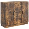 vidaXL Aparador Roble Ahumado 89 x 34,5 x 77 cm Madera de Ingenier&iacute;a