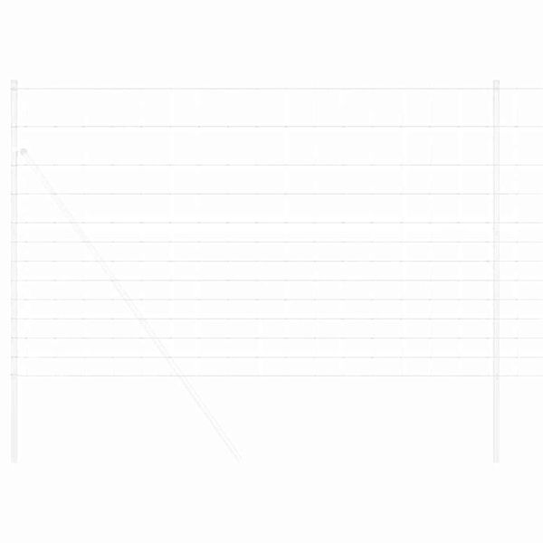 vidaXL Valla de campo Plateado 50 x 1,5 m Acero galvanizado