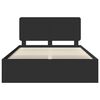 vidaXL Estructura de cama Negro 160 x 200 cm Madera de pino macizo