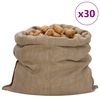 vidaXL Sacos de yute 30 unidades 100x110 cm 100% yute 340 g/m&sup2;