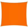 vidaXL Toldo de vela cuadrado tela Oxford naranja 2,5x2,5 m