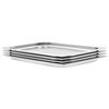 vidaXL Bandejas Gastronorm 4 unidades GN 1/1 20 mm acero inoxidable