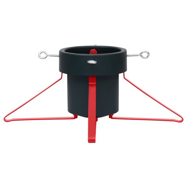 vidaXL Soporte para &aacute;rbol de Navidad verde y rojo 46x46x19 cm