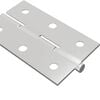 vidaXL Bisagra Liso 2 pcs Plateado 58 x 35 x 1 mm Acero