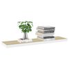 vidaXL Estante flotante de pared blanco y roble MDF 90x23,5x3,8 cm