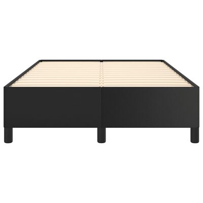 vidaXL Estructura de cama cuero sintético negro 120x190 cm