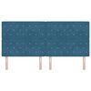 vidaXL Cabecero con cabecera Azul Oscuro 200 cm Cuero sint&eacute;tico
