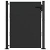 vidaXL Puerta de jard&iacute;n con cerradura Negro 110 x 155 cm