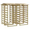 vidaXL P&eacute;rgolas con techo 4 uds madera pino impregnada 100x90x200 cm