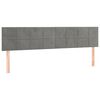 vidaXL Cama box spring con colch&oacute;n terciopelo gris claro 120x190 cm