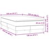 vidaXL Cama box spring con colch&oacute;n terciopelo verde oscuro 120x220 cm