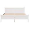 vidaXL Estructura de cama sin colch&oacute;n madera de pino blanca 150x200 cm