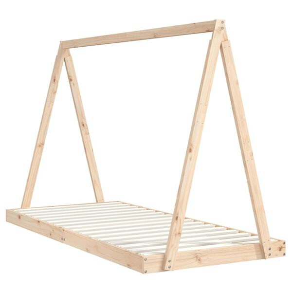 vidaXL Estructura de cama para ni&ntilde;os madera maciza de pino 90x200 cm
