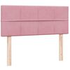vidaXL Cama box spring con colch&oacute;n terciopelo rosa 120x220 cm