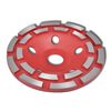 vidaXL Rueda de lijado copa diamante doble fila 125 mm