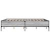 vidaXL Estructura cama madera ingenier&iacute;a metal gris Sonoma 120x200 cm