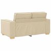 vidaXL Sof&aacute; 3 pcs Crema 220 x 80 x 84 cm Tejido mezcla de lino