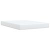 vidaXL Cama box spring con colch&oacute;n cuero sint&eacute;tico blanco 140x190 cm