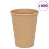 vidaXL Tazas de caf&eacute; de papel 1000 uds 12oz 300ml marr&oacute;n
