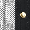 vidaXL Mosquiteras para puerta bloque magn&eacute;tico 2 uds negro 220x100 cm