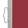 vidaXL Toldo lateral retráctil de patio rojo 140x300 cm
