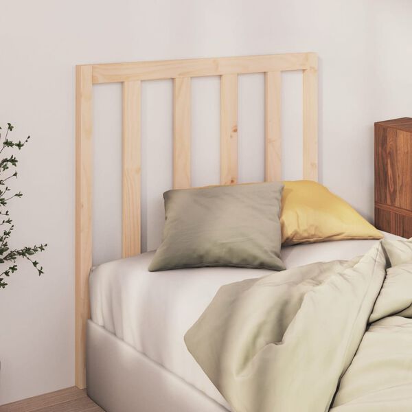 vidaXL Cabecero de cama madera maciza de pino 81x4x100 cm