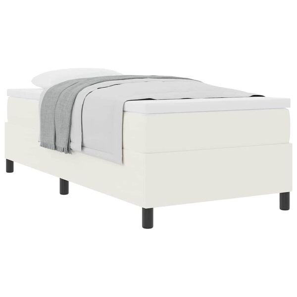 vidaXL Cama tipo Box Spring Crema y 80 x 200 cm Tela de Pana